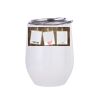 Sublimation 12oz Stainless Steel Stemless Wine Cup (White) Thumbnail