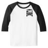 Raglan 3/4 Roundneck Shirt (White Body) Thumbnail