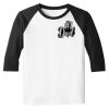 Raglan 3/4 Roundneck Shirt (White Body) Thumbnail