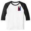 Raglan 3/4 Roundneck Shirt (White Body) Thumbnail