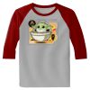 Raglan 3/4 Roundneck Shirt (Gray Body) Thumbnail