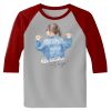 Raglan 3/4 Roundneck Shirt (Gray Body) Thumbnail