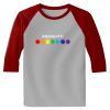 Raglan 3/4 Roundneck Shirt (Gray Body) Thumbnail