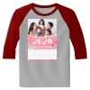 Raglan 3/4 Roundneck Shirt (Gray Body) Thumbnail