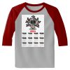 Raglan 3/4 Roundneck Shirt (Gray Body) Thumbnail