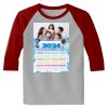 Raglan 3/4 Roundneck Shirt (Gray Body) Thumbnail