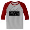 Raglan 3/4 Roundneck Shirt (Gray Body) Thumbnail