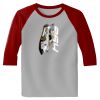 Raglan 3/4 Roundneck Shirt (Gray Body) Thumbnail