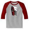 Raglan 3/4 Roundneck Shirt (Gray Body) Thumbnail