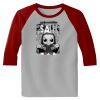 Raglan 3/4 Roundneck Shirt (Gray Body) Thumbnail