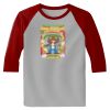 Raglan 3/4 Roundneck Shirt (Gray Body) Thumbnail