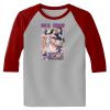 Raglan 3/4 Roundneck Shirt (Gray Body) Thumbnail