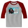 Raglan 3/4 Roundneck Shirt (Gray Body) Thumbnail