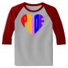 Raglan 3/4 Roundneck Shirt (Gray Body) Thumbnail