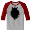 Raglan 3/4 Roundneck Shirt (Gray Body) Thumbnail