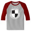 Raglan 3/4 Roundneck Shirt (Gray Body) Thumbnail