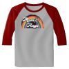 Raglan 3/4 Roundneck Shirt (Gray Body) Thumbnail