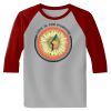 Raglan 3/4 Roundneck Shirt (Gray Body) Thumbnail