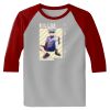 Raglan 3/4 Roundneck Shirt (Gray Body) Thumbnail