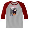 Raglan 3/4 Roundneck Shirt (Gray Body) Thumbnail