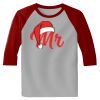 Raglan 3/4 Roundneck Shirt (Gray Body) Thumbnail